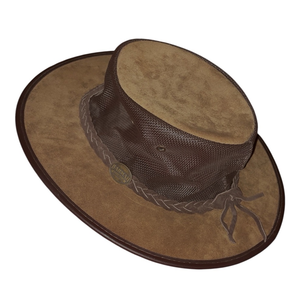 BARMAH Australia Foldaway Cooler Hat Unisex USA Suede Mesh Waterproof
